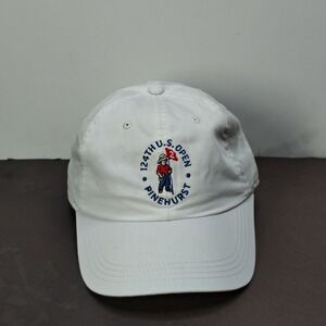 Ahead 124th US Open Pinehurst White Golf Hat USGA Member Adjustable Baseball Cap
